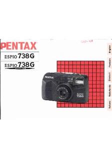 Pentax Espio 738 G manual. Camera Instructions.